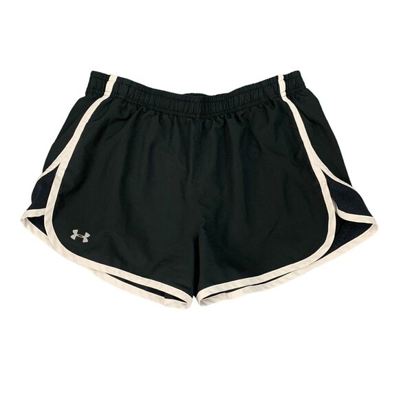 Under Armour Running Shorts Womens S HeatGear Inner Lining Stretch Semi Fitted - Picture 1 of 11
